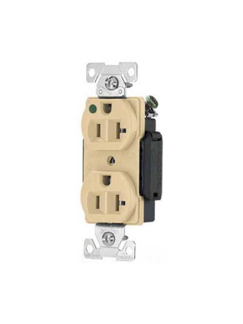 Arrow Hart Wiring AH8300V 20 Amp 125 VAC 2-Pole 3-Wire NEMA 5-20R Ivory Straight Blade Duplex Receptacle Arrow Hart Wiring AH8300V 20 Amp 125 VAC 2-Pole 3-Wire NEMA 5-20R Ivory Straight Blade Duplex Receptacle