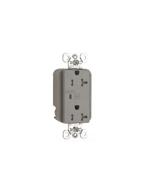 Product image for P&S TR5352-GRYSP 20A/125V DUP RCPT