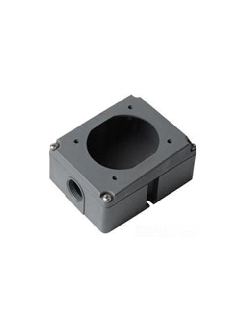 Product image for Pass & Seymour PSBBN201-W Pin & Sleeve Non-Metallic Back Box, 3/4" Hub