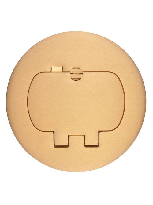 Carlon E97BR2 Two Door Duplex Brass Floor Box Cover Carlon E97BR2 Two Door Duplex Brass Floor Box Cover