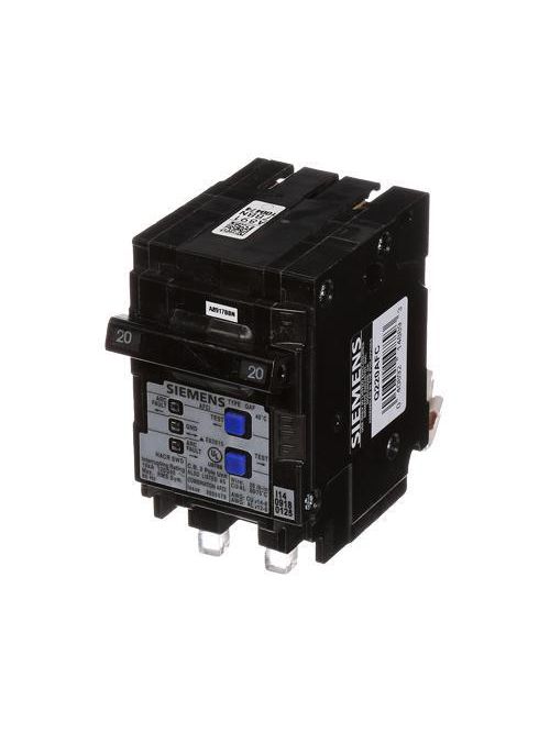 Siemens Q220AFC 2-Pole 20 Amp 120 VAC 10 kA Arc Fault Circuit Interrupter Siemens Q220AFC 2-Pole 20 Amp 120 VAC 10 kA Arc Fault Circuit Interrupter