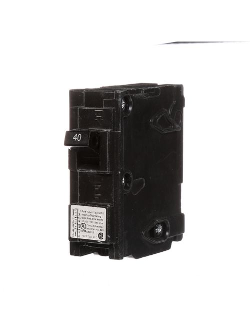 Siemens MP140 1-Pole 120 VAC 40 Amp 10 kA Plug-In Circuit Breaker Siemens MP140 1-Pole 120 VAC 40 Amp 10 kA Plug-In Circuit Breaker