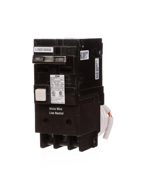Product image for Siemens MP250GF 2-Pole 120/240 VAC 50 Amp 10 kA Plug-In Circuit Breaker