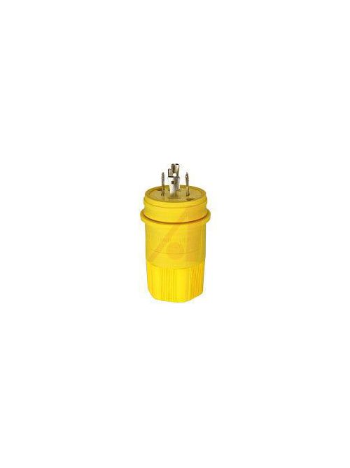 Arrow Hart Wiring L1520PW 20 Amp 250 VAC 3-Phase 3-Pole 4-Wire NEMA L15-20 Yellow Watertight Locking Plug Arrow Hart Wiring L1520PW 20 Amp 250 VAC 3-Phase 3-Pole 4-Wire NEMA L15-20 Yellow Watertight Locking Plug
