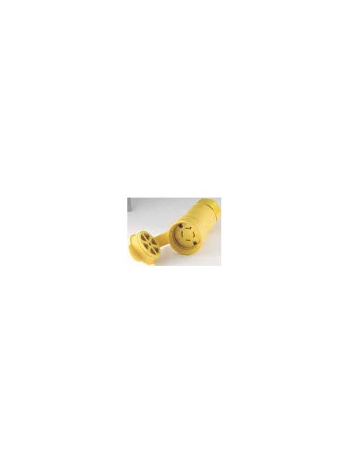Arrow Hart Wiring L1520CW 20 Amp 250 VAC 3-Phase 3-Pole 4-Wire NEMA L15-20R Yellow Watertight Locking Connector Arrow Hart Wiring L1520CW 20 Amp 250 VAC 3-Phase 3-Pole 4-Wire NEMA L15-20R Yellow Watertight Locking Connector