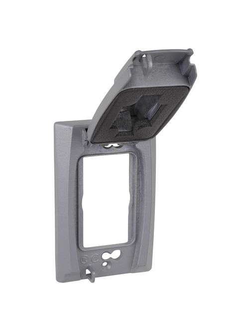 Red Dot CCU 1-Gang Silver Universal Flip Lid Red Dot CCU 1-Gang Silver Universal Flip Lid