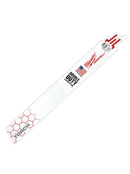 Milwaukee 48-00-5788 9" x 1" x .042" x 18TPI Torch™ SAWZALL® Blade, Metal Cutting (5/Pack) Milwaukee 48-00-5788 9" x 1" x .042" x 18TPI Torch™ SAWZALL® Blade, Metal Cutting (5/Pack)