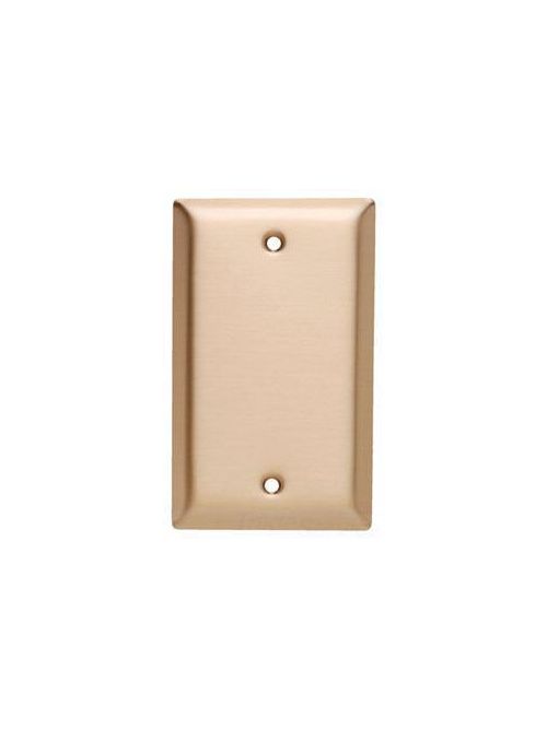 Product image for P&S SB13-BZ PLATE 1G BLANK BRUSHED BRONZE
