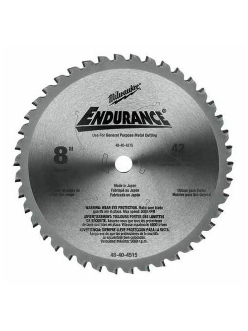 Milwaukee 48-40-4515 8" 42 Tooth Dry Cut Cermet Tipped Circular Saw Blade Milwaukee 48-40-4515 8" 42 Tooth Dry Cut Cermet Tipped Circular Saw Blade