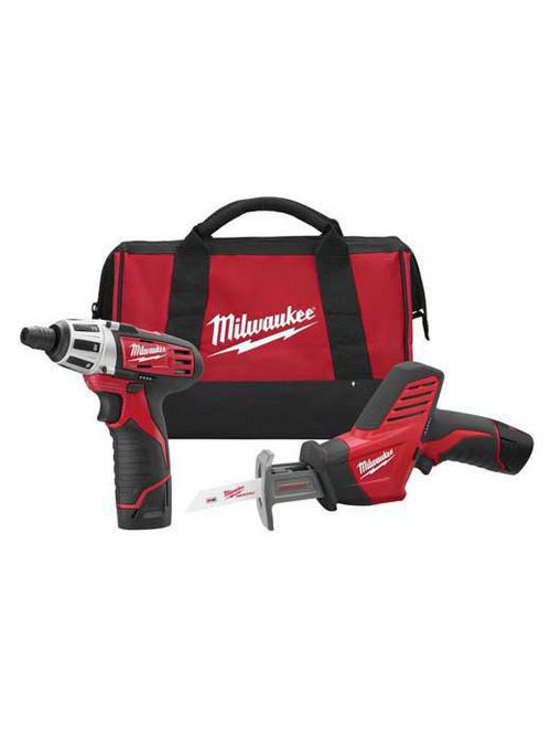 Milwaukee 2490-22 M12™ Cordless Lithium-Ion 2-Tool Combo Kit Milwaukee 2490-22 M12™ Cordless Lithium-Ion 2-Tool Combo Kit