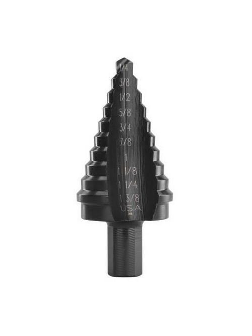 Product image for Milwaukee 48-89-8960 10 Hole 1/4" - 1-3/8" by 1/8" Step Drill Bit