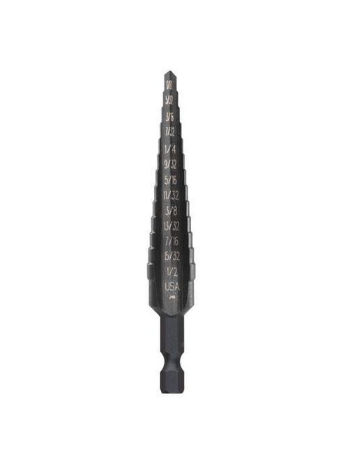 Product image for Milwaukee 48-89-9100 1/8" - 1/2" x 1/32" 13 Hole Step Drill Bit