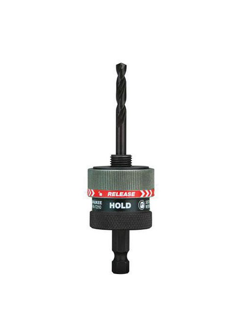 Milwaukee 49-56-7210 3/8" Twist-Release Small Thread Quick Change Holesaw Arbor Milwaukee 49-56-7210 3/8" Twist-Release Small Thread Quick Change Holesaw Arbor