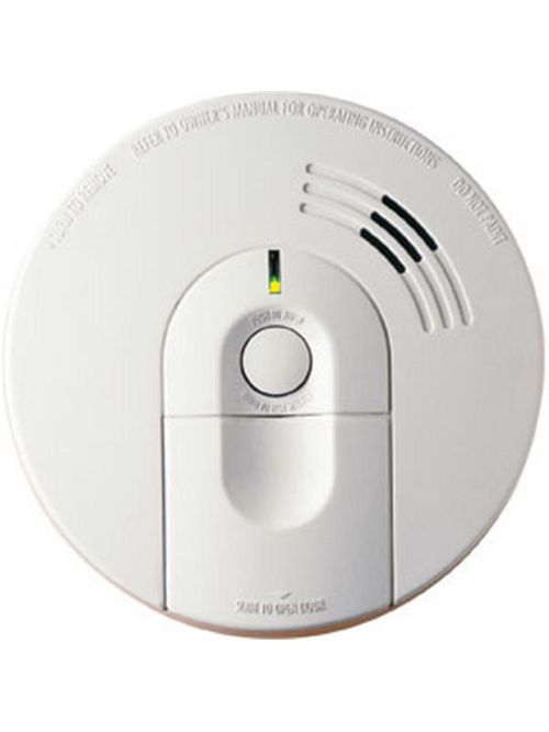 Product image for Kidde Home Safety (21007583) 85 dB 120 Volt 9 Volt Battery AC Ionization Wire-In Smoke Alarm