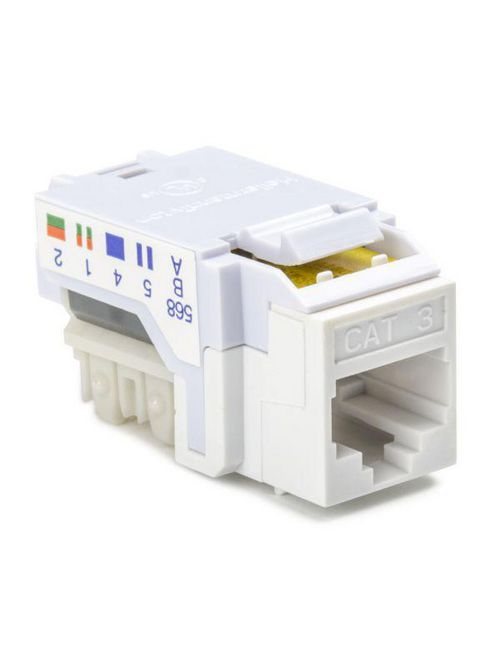 Product image for TYN RJ11FC3-W CAT3 6P6C RJ11 USOC k