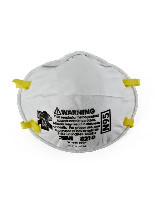 3M 8210-RESPIRATOR N95 20/Box 8 Box/Case Particulate Respirator 3M 8210-RESPIRATOR N95 20/Box 8 Box/Case Particulate Respirator