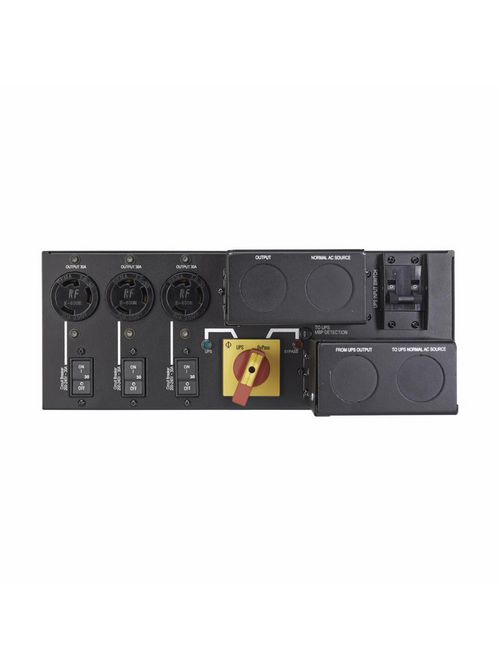Product image for Cutler-Hammer MBP11K208 9PX maintenance bypass, 3U, Hardwired input, Outputs: (3) L6-30R, Hardwired