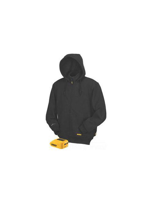 DEW DCHJ067B-L BLK HTD JACKET