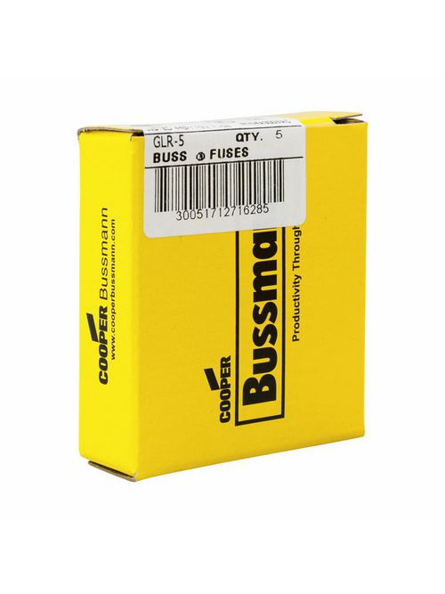 Bussmann Series GLR-5 Small Dimension Fast Acting Fuse Bussmann Series GLR-5 Small Dimension Fast Acting Fuse