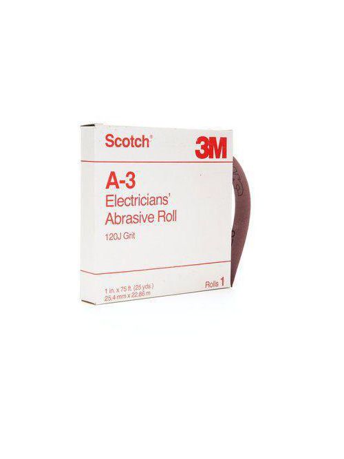 3M Electrical A-3 1 Inch x 25 Yard Electrician Abrasive Roll 3M Electrical A-3 1 Inch x 25 Yard Electrician Abrasive Roll
