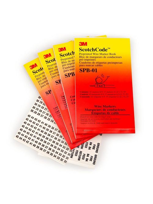 3M Electrical SPB-02 A to Z 0 to 15 + - / Legend Pre-Printed Wire Marker Book 3M Electrical SPB-02 A to Z 0 to 15 + - / Legend Pre-Printed Wire Marker Book
