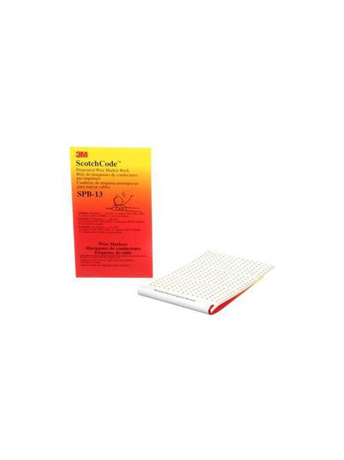 3M Electrical SPB-13 + - AC DC POS NEG GND NEUT SPARE Legend Pre-Printed Write-On Wire Marker Book 3M Electrical SPB-13 + - AC DC POS NEG GND NEUT SPARE Legend Pre-Printed Write-On Wire Marker Book