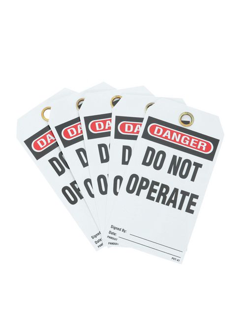 Panduit PVT-41 5/Pack Plastic Write-On Safety Tag Panduit PVT-41 5/Pack Plastic Write-On Safety Tag