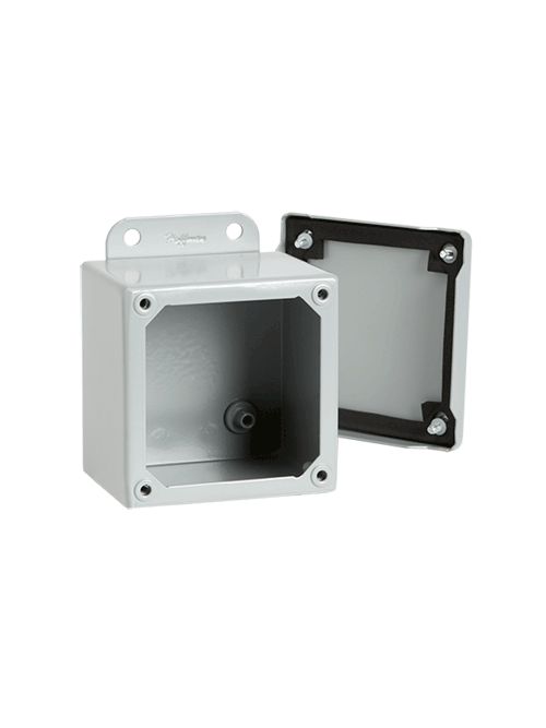 Hoffman A604SC 6 x 4 x 3 Inch 16 Gauge Steel NEMA 12 Junction Box Screw Cover Hoffman A604SC 6 x 4 x 3 Inch 16 Gauge Steel NEMA 12 Junction Box Screw Cover