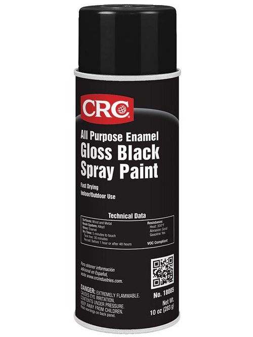 CRC Industries 18005 All Purpose Gloss Black Enamel Spray Paint CRC Industries 18005 All Purpose Gloss Black Enamel Spray Paint