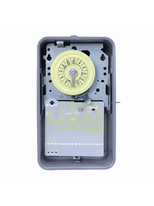Intermatic T101R NEMA 3R Steel Case 125 VAC 60 Hz 40 Amp SPST Electromechanical Time Switch Intermatic T101R NEMA 3R Steel Case 125 VAC 60 Hz 40 Amp SPST Electromechanical Time Switch