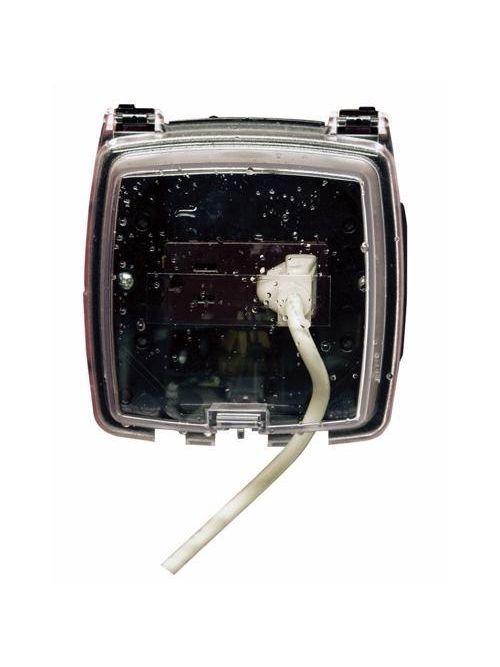 Intermatic WP1030C 2-Gang 3-1/8 Inch Vertical Hinge Clear Weatherproof Cover with Guard Insert Intermatic WP1030C 2-Gang 3-1/8 Inch Vertical Hinge Clear Weatherproof Cover with Guard Insert