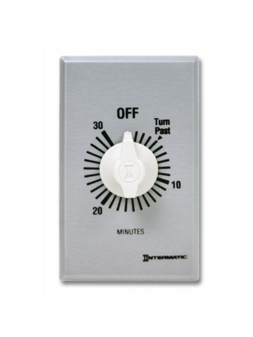 Intermatic FF30MC 30 Minute 125 to 277 VAC 60 Hz SPST Countdown Timer Intermatic FF30MC 30 Minute 125 to 277 VAC 60 Hz SPST Countdown Timer