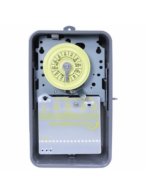 Intermatic T103R NEMA 3R Steel Case 125 VAC 60 Hz 40 Amp DPST Electromechanical Time Switch Intermatic T103R NEMA 3R Steel Case 125 VAC 60 Hz 40 Amp DPST Electromechanical Time Switch