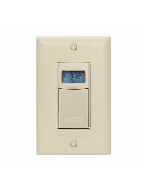 Intermatic EI400C 120 to 277 VAC 12 to 28 VDC 20 Amp 1-Pole 3-Way Ivory Digital Auto-Off In-Wall Timer Intermatic EI400C 120 to 277 VAC 12 to 28 VDC 20 Amp 1-Pole 3-Way Ivory Digital Auto-Off In-Wall Timer