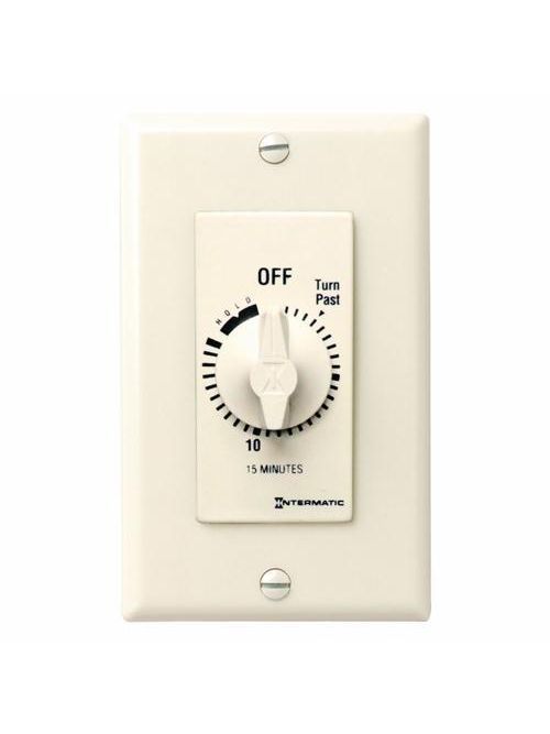 Intermatic FD15MH 15 Minute 125 to 277 VAC 60 Hz SPST Ivory Countdown Timer with 15 Minute Hold Intermatic FD15MH 15 Minute 125 to 277 VAC 60 Hz SPST Ivory Countdown Timer with 15 Minute Hold