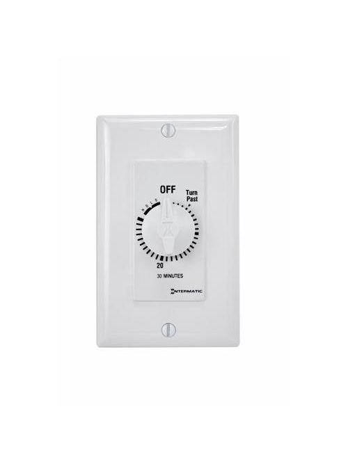 Intermatic FD30MHW 30 Minute 125 to 277 VAC 60 Hz SPST White Countdown Timer with 30 Minute Hold Intermatic FD30MHW 30 Minute 125 to 277 VAC 60 Hz SPST White Countdown Timer with 30 Minute Hold