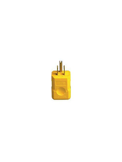 Leviton 5256-VY 125 Volt 15 Amp 2-Pole 3-Wire NEMA 5-15P Yellow Nylon Grounding Polarized Straight Blade Plug Leviton 5256-VY 125 Volt 15 Amp 2-Pole 3-Wire NEMA 5-15P Yellow Nylon Grounding Polarized Straight Blade Plug