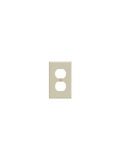 Leviton 86003 2.75 x 0.22 x 4.5 Inch 1-Gang Smooth Ivory Thermoset Device Mount Standard Duplex Receptacle Wallplate Leviton 86003 2.75 x 0.22 x 4.5 Inch 1-Gang Smooth Ivory Thermoset Device Mount Standard Duplex Receptacle Wallplate