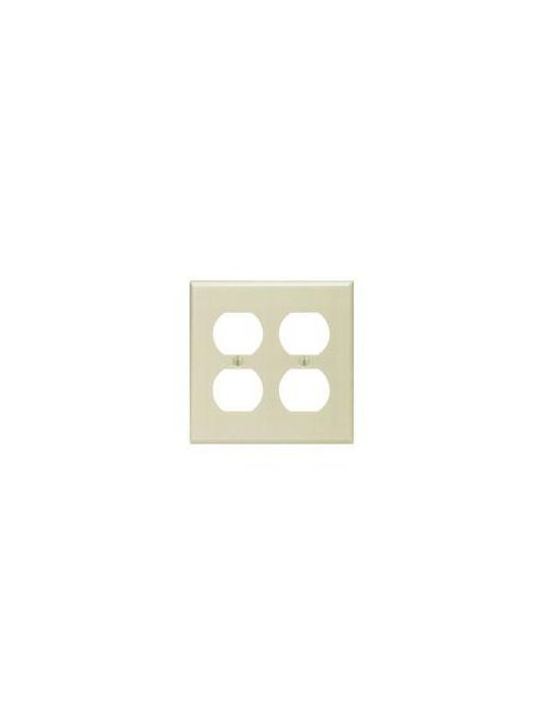 LEVITON 86016 2GANG IVORY DOUBLEDUPLEX RECEPTACLE WALLPLATE LEVITON 86016 2GANG IVORY DOUBLEDUPLEX RECEPTACLE WALLPLATE