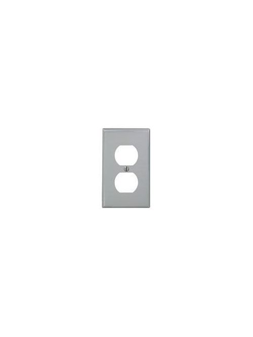 Leviton 80703-GY 2.75 x 0.215 x 4.5 Inch 1-Gang Smooth Gray Thermoplastic Nylon Device Mount Standard Receptacle Wallplate Leviton 80703-GY 2.75 x 0.215 x 4.5 Inch 1-Gang Smooth Gray Thermoplastic Nylon Device Mount Standard Receptacle Wallplate