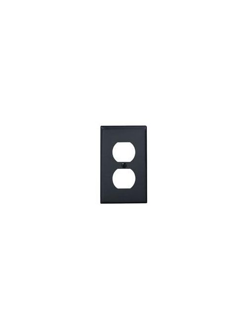 Leviton 80703-E 2.75 x 0.215 x 4.5 Inch 1-Gang Smooth Black Thermoplastic Nylon Device Mount Standard Receptacle Wallplate Leviton 80703-E 2.75 x 0.215 x 4.5 Inch 1-Gang Smooth Black Thermoplastic Nylon Device Mount Standard Receptacle Wallplate