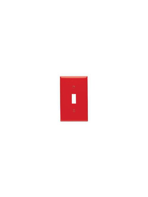 Leviton 80701-R 1-Gang Toggle Device Mount Standard Size Thermoplastic Nylon Red Switch Wallplate Leviton 80701-R 1-Gang Toggle Device Mount Standard Size Thermoplastic Nylon Red Switch Wallplate