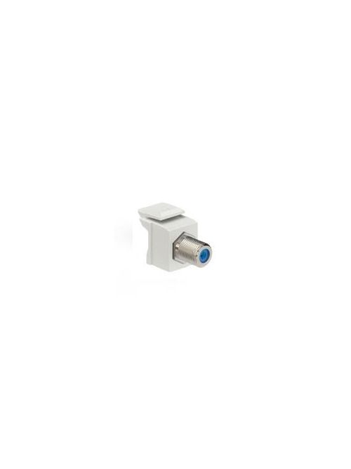 Leviton 41084-FTF 75 Ohm Nickel Plated Light Almond Plastic Female-to-Female Screw-On Feed-Through F-Connector Leviton 41084-FTF 75 Ohm Nickel Plated Light Almond Plastic Female-to-Female Screw-On Feed-Through F-Connector