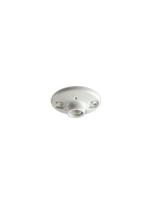 Product image for Leviton 9875-2 250 Volt 660 W White Porcelain 1-Piece 1-Circuit Keyless Medium Incandescent Lampholder