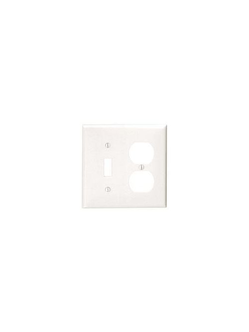 Leviton 80705-W 4.56 x 0.22 x 4.5 Inch 2-Gang Smooth White Thermoplastic Nylon Device Mount Standard Combination Wallplate Leviton 80705-W 4.56 x 0.22 x 4.5 Inch 2-Gang Smooth White Thermoplastic Nylon Device Mount Standard Combination Wallplate