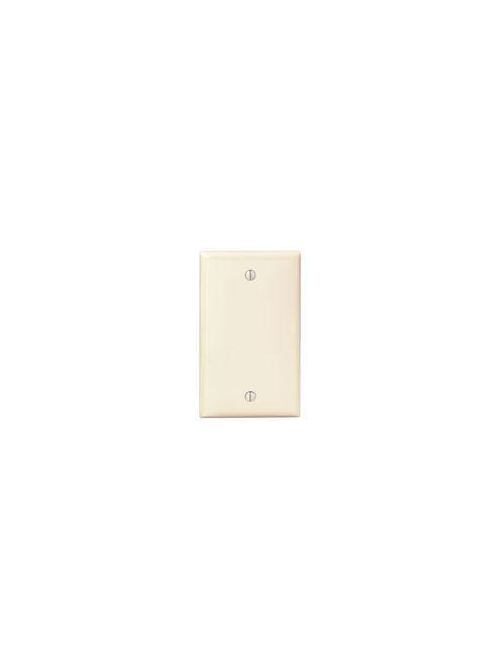 1-Gang No Device Blank Wallplate, Standard Size, Thermoplastic Nylon, Box Mount, - Ivory 1-Gang No Device Blank Wallplate, Standard Size, Thermoplastic Nylon, Box Mount, - Ivory