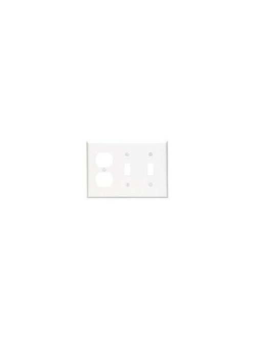 Leviton 80721-I 6.38 x 0.22 x 4.5 Inch 3-Gang Smooth Ivory Thermoplastic Nylon Device Mount Standard Combination Wallplate Leviton 80721-I 6.38 x 0.22 x 4.5 Inch 3-Gang Smooth Ivory Thermoplastic Nylon Device Mount Standard Combination Wallplate
