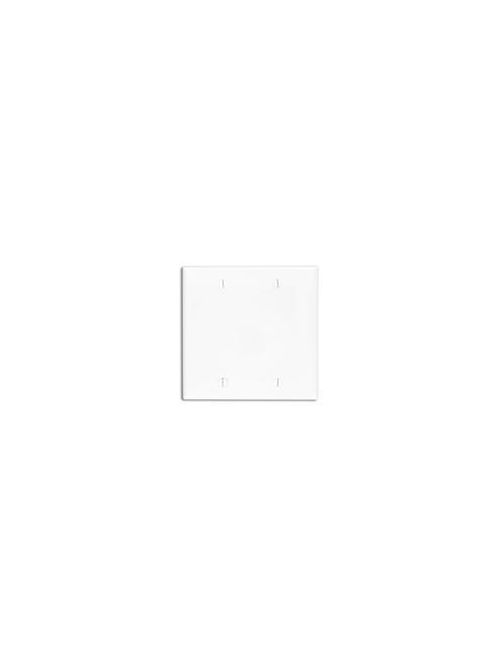Leviton 80725-E 2-Gang 2-Blanks Box Mounted Black Standard Size Nylon Wallplate Leviton 80725-E 2-Gang 2-Blanks Box Mounted Black Standard Size Nylon Wallplate