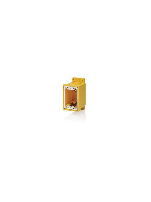 Leviton FDBX1-Y 26 In 1-Gang Yellow PVC FD Device Box Leviton FDBX1-Y 26 In 1-Gang Yellow PVC FD Device Box