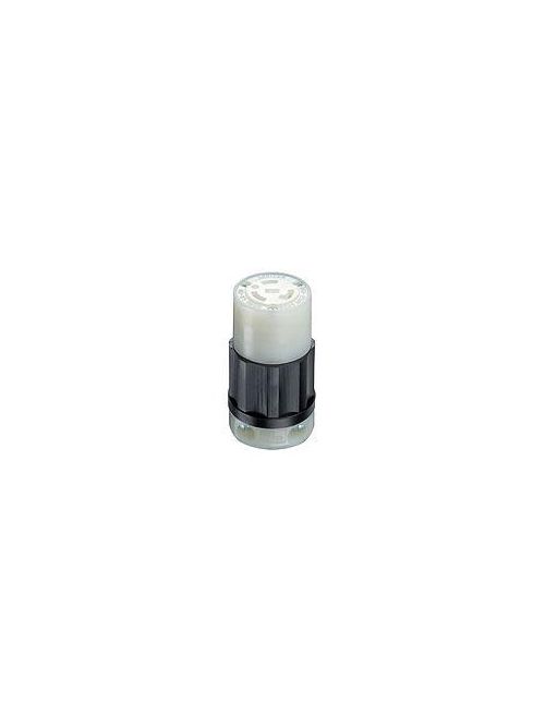 Leviton 2323 250 Volt 20 Amp 2-Pole 3-Wire NEMA L6-20R 2 Hp Black/White Nylon Grounding Locking Connector Leviton 2323 250 Volt 20 Amp 2-Pole 3-Wire NEMA L6-20R 2 Hp Black/White Nylon Grounding Locking Connector